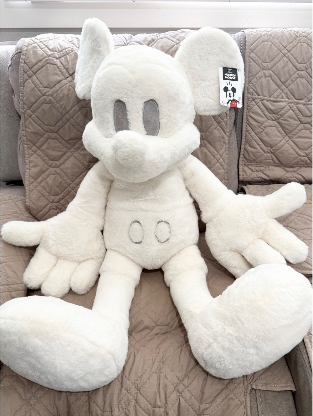 Disney Classic Mickey Mouse MK Monochromatic Jumbo Plush